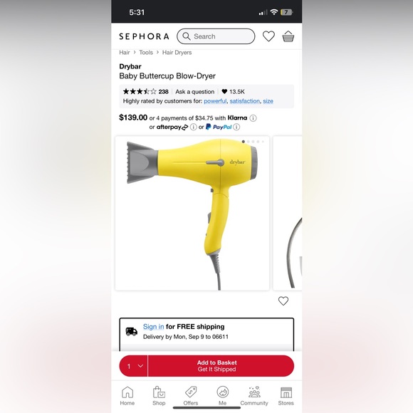 Drybar Baby Buttercup Blow-Dryer - Picture 3 of 4